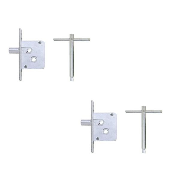 2 Pack High-Security Mortice Budget Lock with Key - Ultimate Protection - Lock and Key