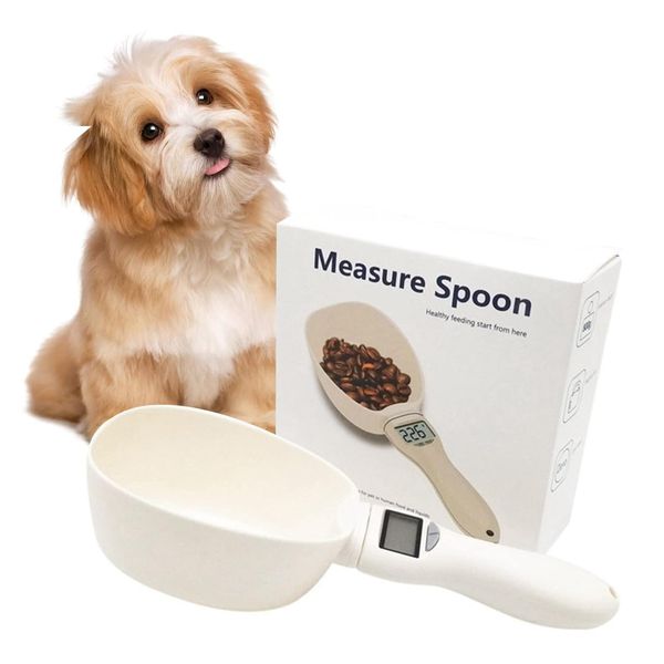 Aninako Measuring Spoon, Pet Feeding Spoon, Diet, Measuring Cup, Food Scale, Digital Measuring Spoon, LCD Monitor Measurement, Removable, High Precision, ±0.04 oz (1 g), 4 Measuring Units, Durable Pet