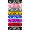 x8 80mm Drone & Model Aircraft Operator Registration id Stickers CAA Req