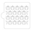 Pumpkin Repeating Pattern Fall Halloween Stencil for Cookie OR Cake Decorating Made in USA LS9058