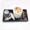 Black Bathroom Tray Decorative Trays Rectangular Tray for Placement Aromatherapy Candles Soap Cosmetics