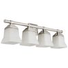 4Light Bathroom Vanity Light Fixture Over Mirror with Brushed Nickel, E26