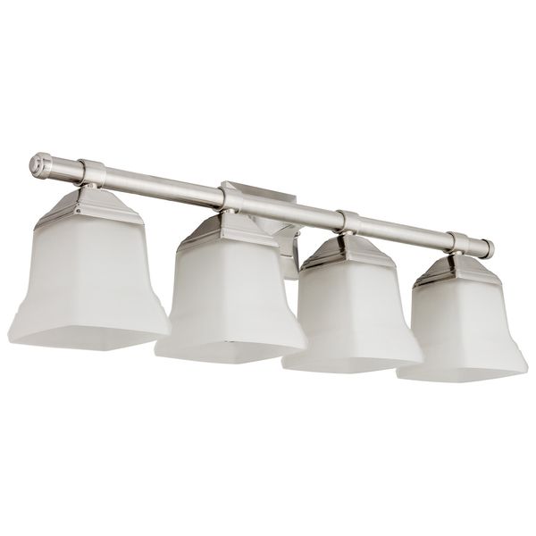 4Light Bathroom Vanity Light Fixture Over Mirror with Brushed Nickel, E26