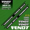 Fendt Farmer 304 LS Tractor Replacement Black Decal Aufkleber Sticker Set