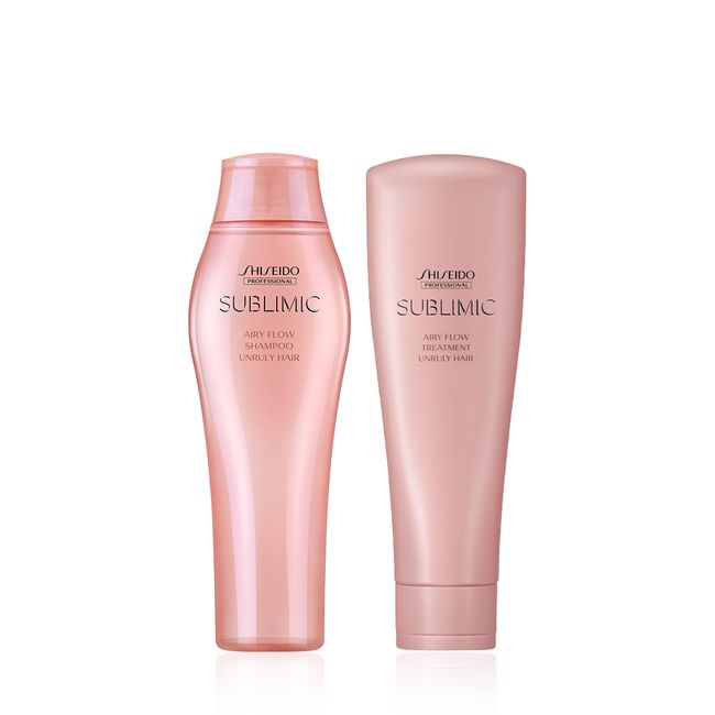 Subrimic Airy Flow Shampoo 250ml + Treatment 250g [For frizzy hair] + Free sample pack