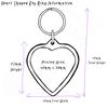 I Love Heart My Space Hopper Small Heart Shaped Key Ring