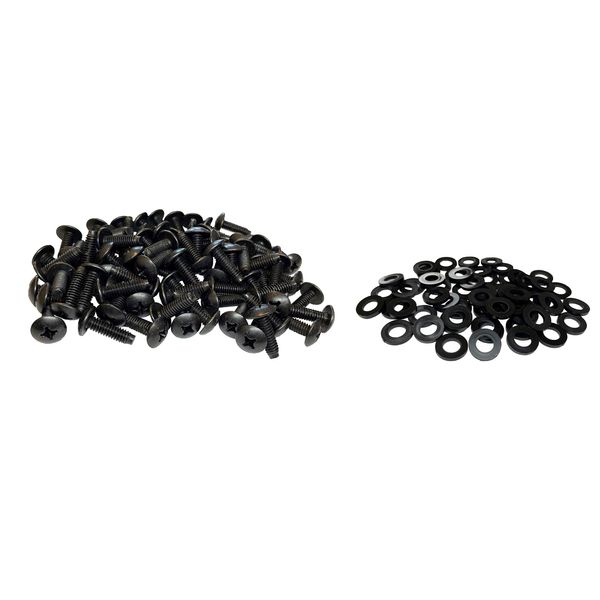 RackGold® 12-24 Rack Screws w/Washers 50 Pack - USA Made