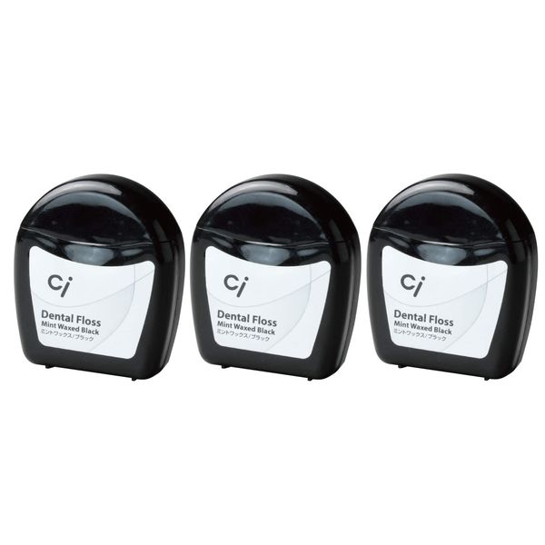 ci floss mint wax black 50m set of 3