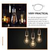 NUOLUX Bulb Socket, E27 Extension Socket, E27 to E27, Base Extension Adapter, Total Length 23.6 inches (60 cm), LED Lamp Head Extension Converter, Bulb Adapter, E27 Conversion Socket, Angle