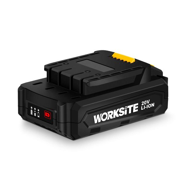 WORKSITE 20 Volt Lithium Ion Replacement Battery, 2.0Ah Battery Fit Power Tools Only