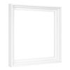 MCS Canvas Float Frames 12x12 Canvas White Frame, Vertical & Horizontal Wall Hanging Large Frame for Canvas Paintings (1-Pack)