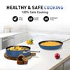 3 Piece Saute Pans Set Nonstick Cookware Set Scratch Resistant PLASMA & Titanium