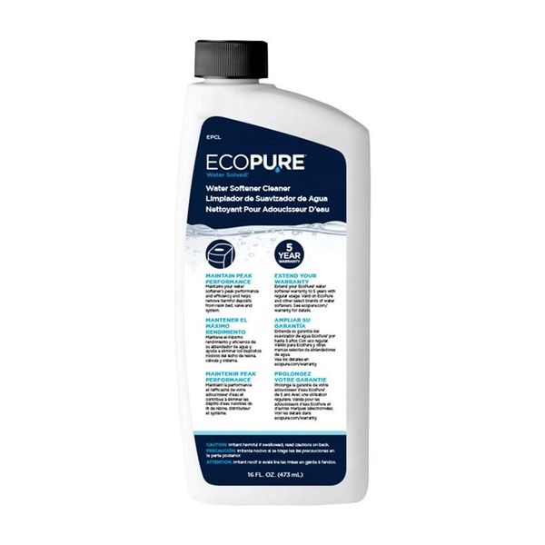 Ecopure Water Solved Water Softener Cleaner Liquid 16 Oz. (Pack Of 3)