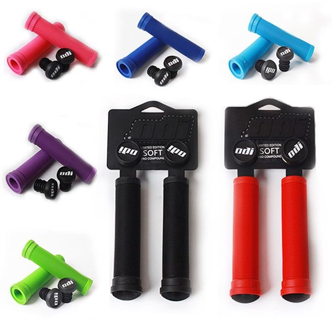 ODI Bicycle Grip Silicone Handlebar Grips Shock-Absorbing Soft Mountain  Bicycle Grip Bike Accessories Black