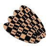Chess Board Pieces Pattern Double-Sided Oval Nail File Emery Board Set 4 Pack