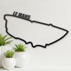 New Motor Racing Track Black Wall Art - 25cm
