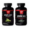 Immune support coenzyme q10 - GRAPE SEED EXTARCT – SPIRULINA COMBO - grape seed