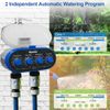 Aqualin Hose Water Timer Garden Irrigation System Controller Electronic Watering Computer with Two Outlets Color Blue