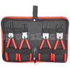 4pcs Heavy Duty 7" Circlip Plier Snap Ring Plier External Internal Kit w/ Pouch