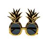 Struts Metallic Gold Pineapple Shape Novelty Sunglasses