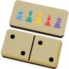 Azeeda 'Rainbow Chess Pieces' Domino Set & Box (DM00042498)