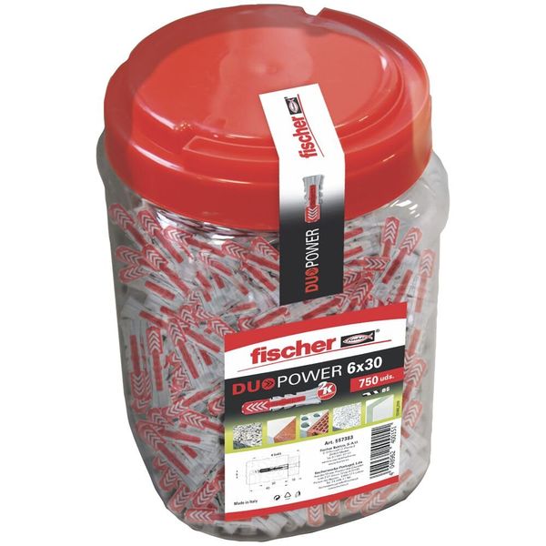 fischer 557383 DUOPOWER Cleats, Grey/red, 6x30/750uds