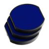 Ideal 310R Stamp Replacement Pads - 3 Pack - Blue Ink