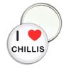 I Love Chillis - 77mm Round Compact Mirror