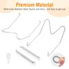 Plate Hangers for Wall for 8-10 inch, 2 Pack, Silver