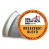 SF Bay Coffee OneCUP Breakfast Blend 36 Ct Medium Roast Compostable Coffee Pods,