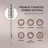 Professional Silver Small Barrel Nail Carbide Drill Bit 3X Coarse Grit