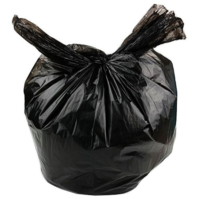 Nicesh 1.6 Gallon Small Trash Bags, Black, Clear and White, 75 Counts