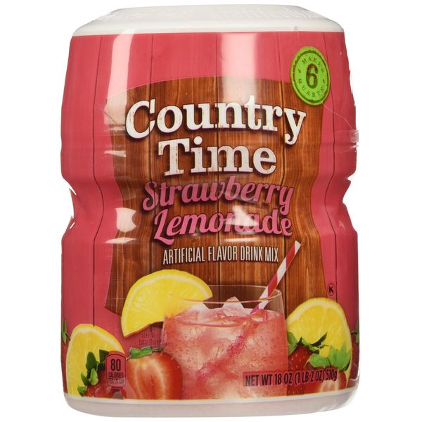 Country Time Strawberry Lemonade Drink Mix, 18 Ounce