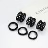 Hair Elastics, No Marks, Fashionable, Set of 6 Colors, Thick, Highly Elastic, Hair Clips, Cute, Plain, Korean Style, Hair Accessories, Adults, Simple, Elegant, Women's