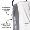 Diono Sun & Insect Net for Pushchairs and Car Seats, White,40312