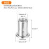 uxcell 25Pcs Rivet Nuts Flat Head, M6 Aluminum Alloy Threaded Insert Nuts Knurled Body