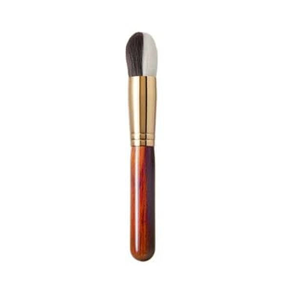 BISYODO Long Series Liquid Foundation Brush - Round Flat Type, Brown