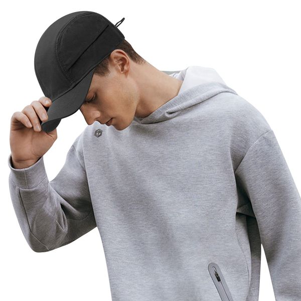 CLAPE Herren Cap Kurzer Schirm 5 Panel Baseball Cap Wasserdicht Basecap Damen Verstellbar Trucker Cap Schnelltrocknend Sport Cappy Unstructured Hats