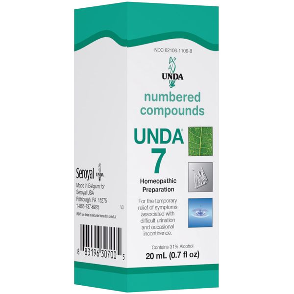 UNDA 7 Numbered Compounds | Homeopathic Preparation | 0.7 fl. oz.