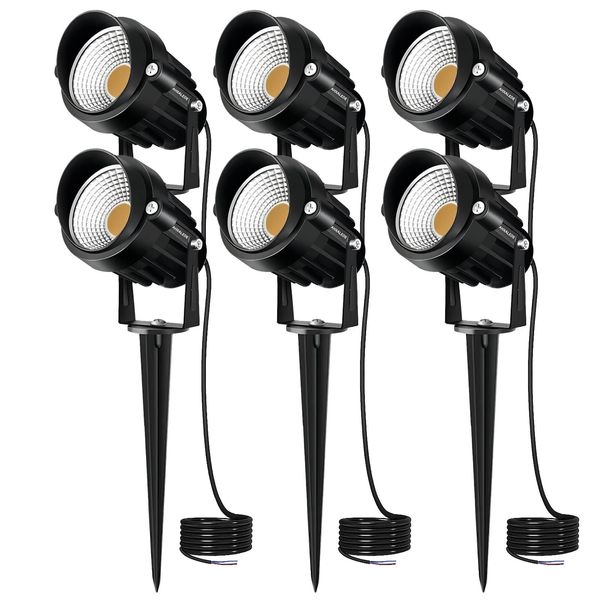 Low Voltage Landscape Lights 12 Volt LED Spotlight Outdoor Pathway Wired Yard...