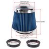 High Flow Inlet Dry Air Filter Cold Air Intake Cone Replacement Blue 3"/3.5"/4"