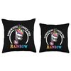 Farting Unicorn Rainbow Farters Farting Throw Pillow