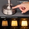 O’Bright Seraph Mini – Cordless LED Table Lamp with Dimmer, Brushed Nickel
