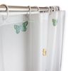 Rod Desyne Tranquil Floating Shower Curtain, Multi Butterflies