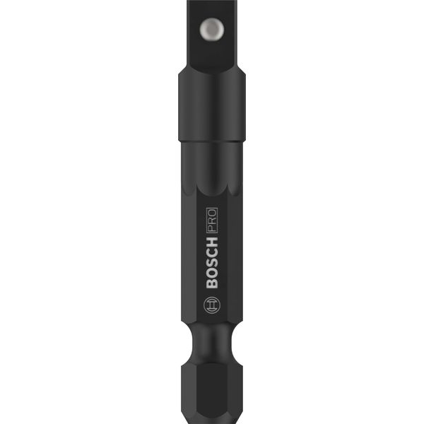 Bosch 1x PRO Socket Adapter with Ball Connection (144 x 66 mm, Professional Accessory Screwdriver, Drill Drivers)