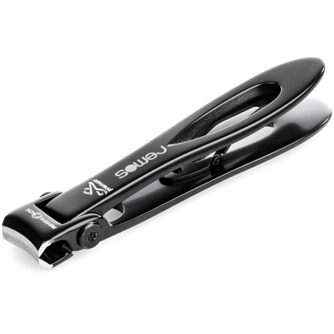 REMOS Professional Nail Clippers for Toenails Made of Stainless Steel Black 9 cm
