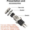 20 Pcs SPST Mini Momentary Push Button Switch 1A 250VAC NO Black Red Cap