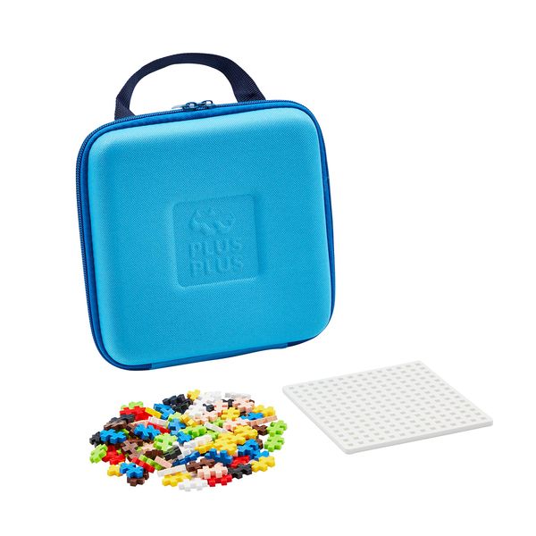 Plus-Plus 9607012 Creative Building Blocks, Travel Suitcase Set, Ingenious Construction Toy, 100 Pieces