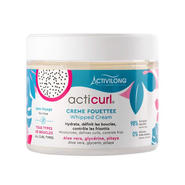 Activilong Acticurl Curl Whipped Cream – Define, Hydrate, and Style Your Curls Effortlessly – Infused with Dragon Fruit and Aloe Vera – Nutrition, Hydration, and Hold for Bouncy Curls – 300 ml.