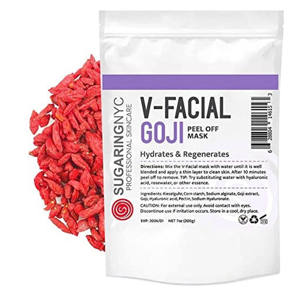 Vajacial Jelly Mask Goji Berry with Goji Berry Elements V-Facial by Sugaring NYC 7oz 200g